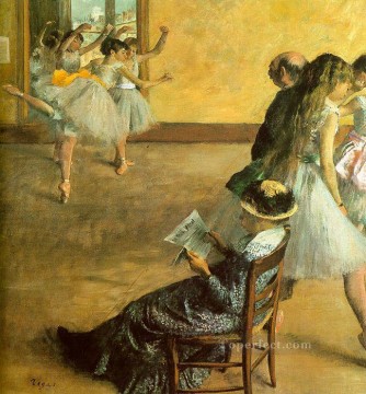 ballet Oil Painting - Ballet Class Impressionism ballet dancer Edgar Degas